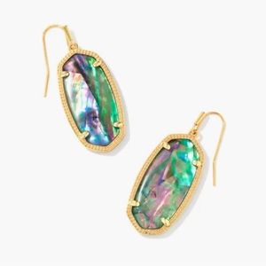 Kendra Scott Abalone Drop Earrings.